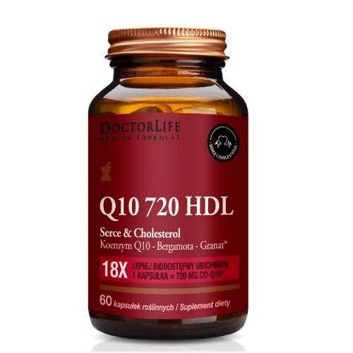 Q10 720 HDL Heart & Cholesterol Doplněk Stravy 60 Kapslí