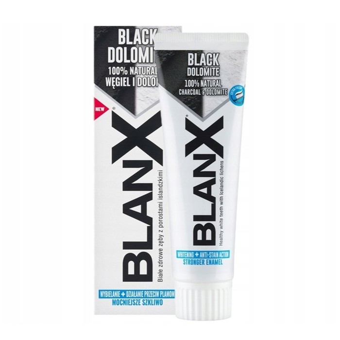 Black Dolomite Bělicí Zubní Pasta S Aktivním Uhlím 75 ml
