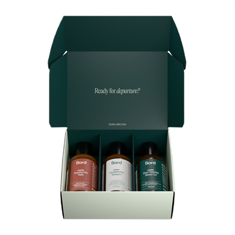 Travel Set Sprchový Gel + šAmpon Na Vlasy + Mycí Pěna Na Obličej + Hydratační Krém Na Obličej