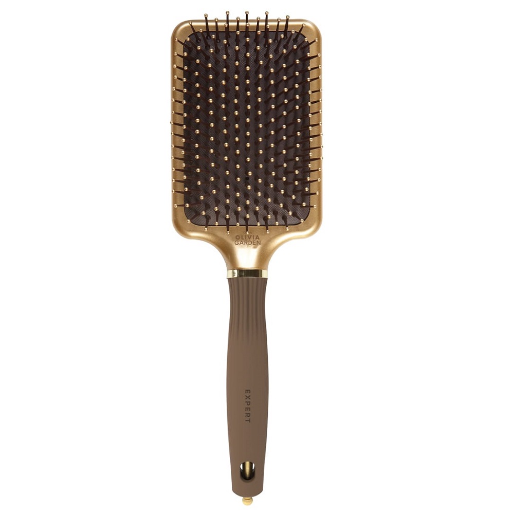 Expert Care Obdélníkový Kartáč S Nylonovými šTětinami Gold&Brown L