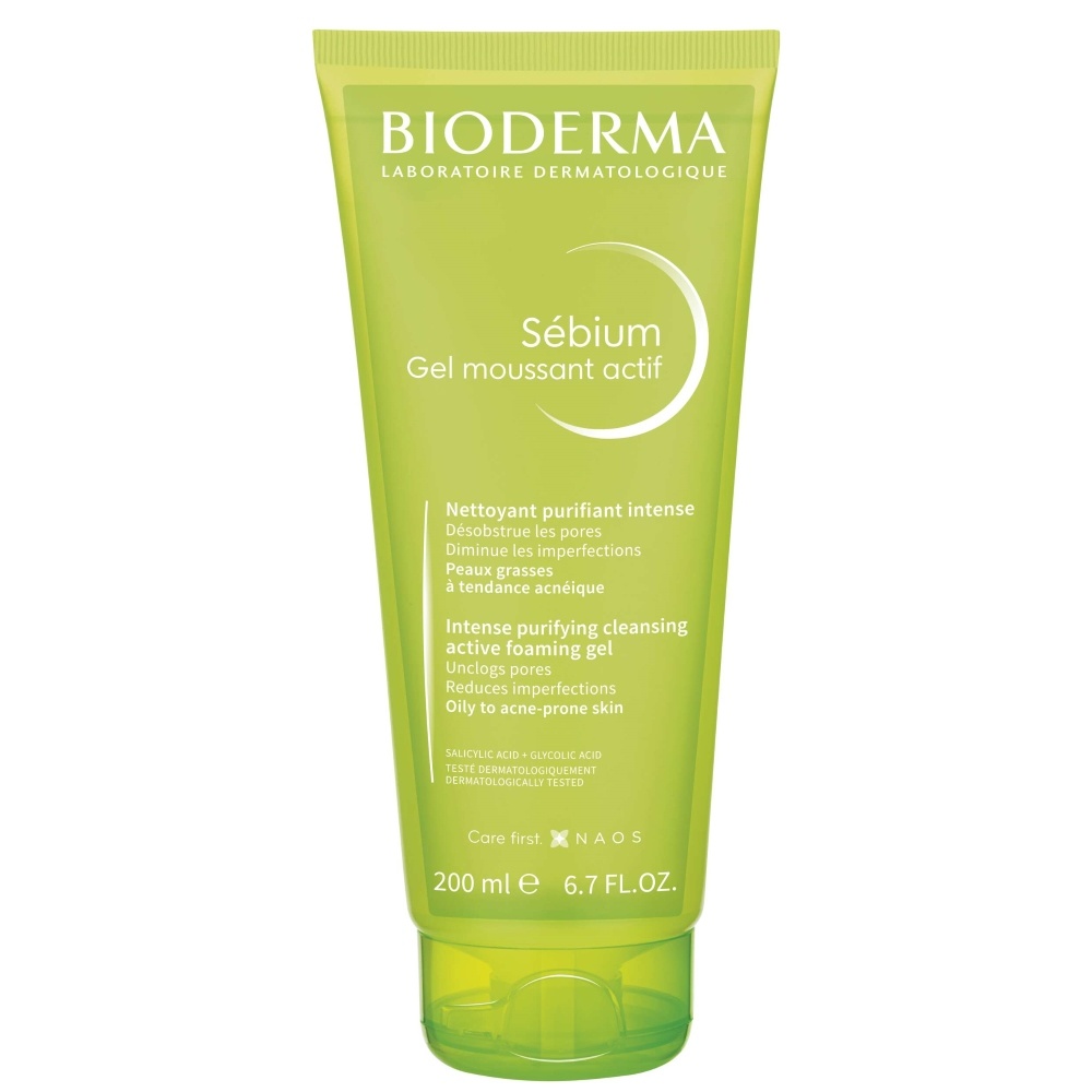 Sebium Gel Moussant Actif Aktivní čIsticí Gel Pro Mastnou A Aknózní Pleť 200 ml
