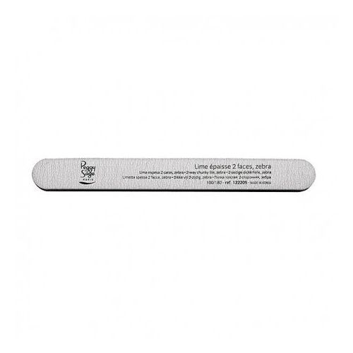 _2-Way Giant Nail File Zebra Středně Velký Oboustranný Pilník Na Nehty 180/180 Zebra