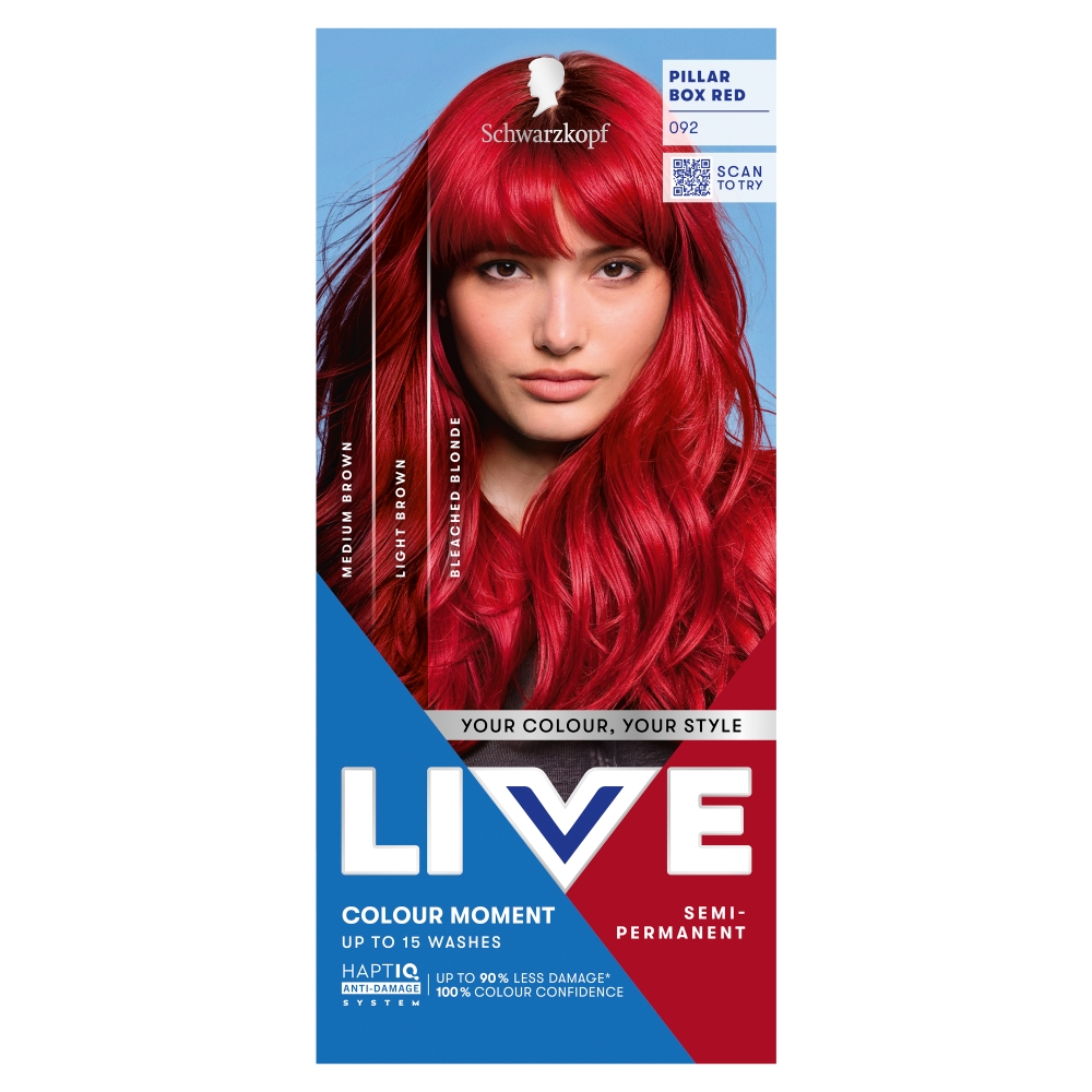 Live Ultra Brights Alebo Pastelová Farba Na Vlasy 092 Sharp Red