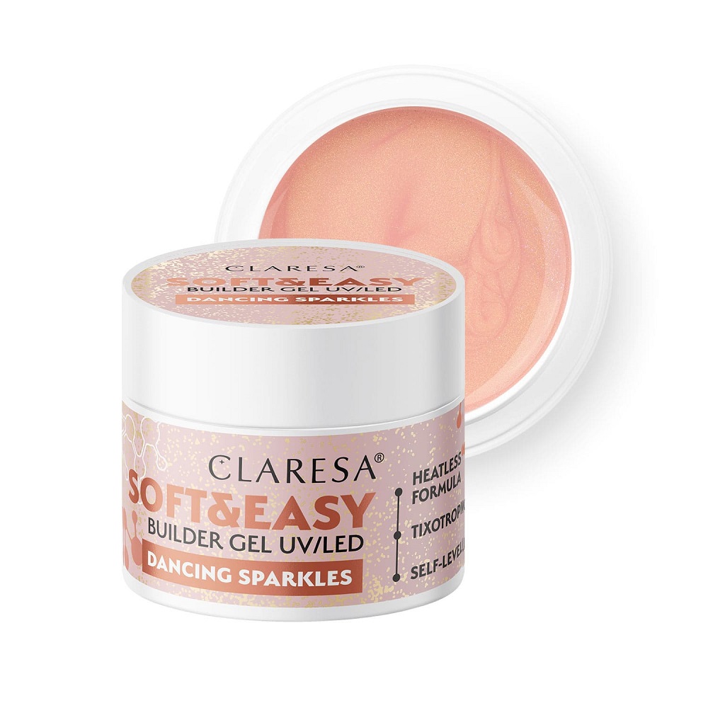 Soft&Easy Builder Gel – Modelovací Gél Dancing Sparkles 45 g