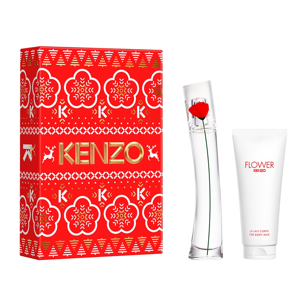 Sada Flower By Kenzo: Parfémová Voda Ve Spreji + Tělové Mléko