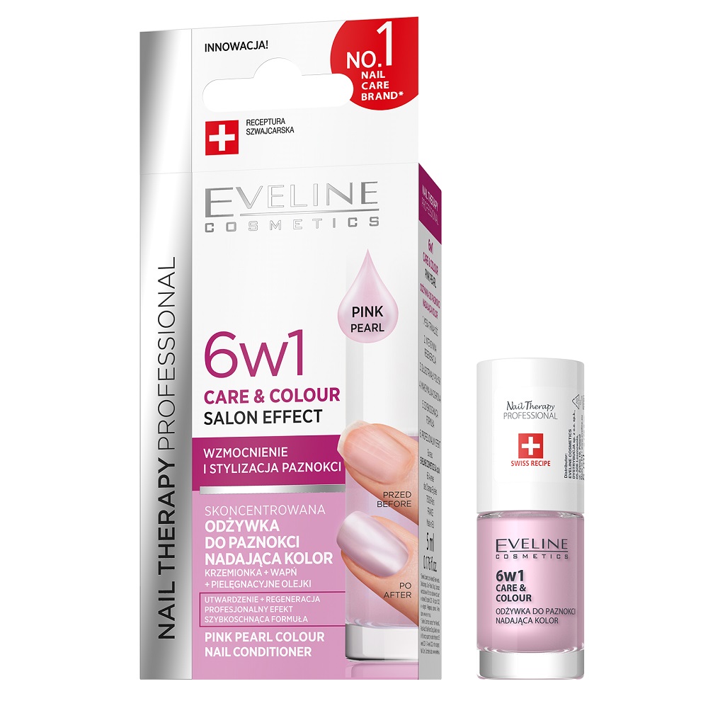 Nail Therapy Professional 6v1 Care &Amp; Colour Koncentrovaný Kondicionér Na Nehty Pink Pearl