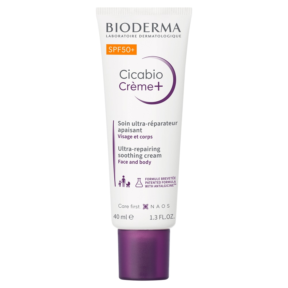 Cicabio Zklidňující A Regenerační Krém Creme+ SPF50+