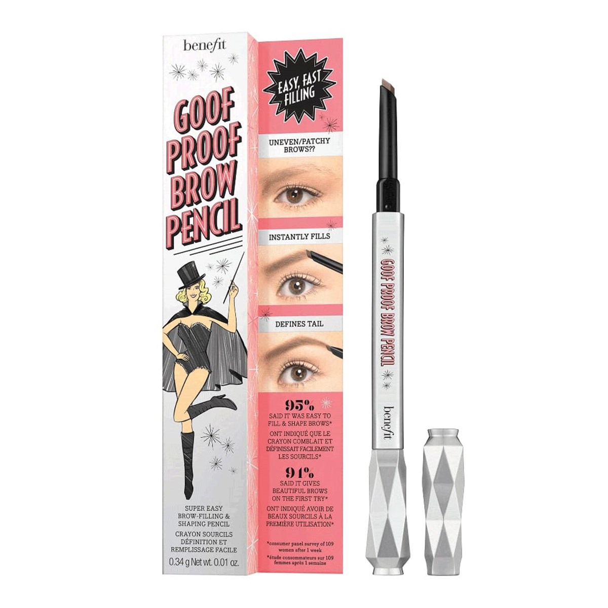 Goof Proof Brow Pencil Ceruzka Na Obočí 3 Warm Light Brown