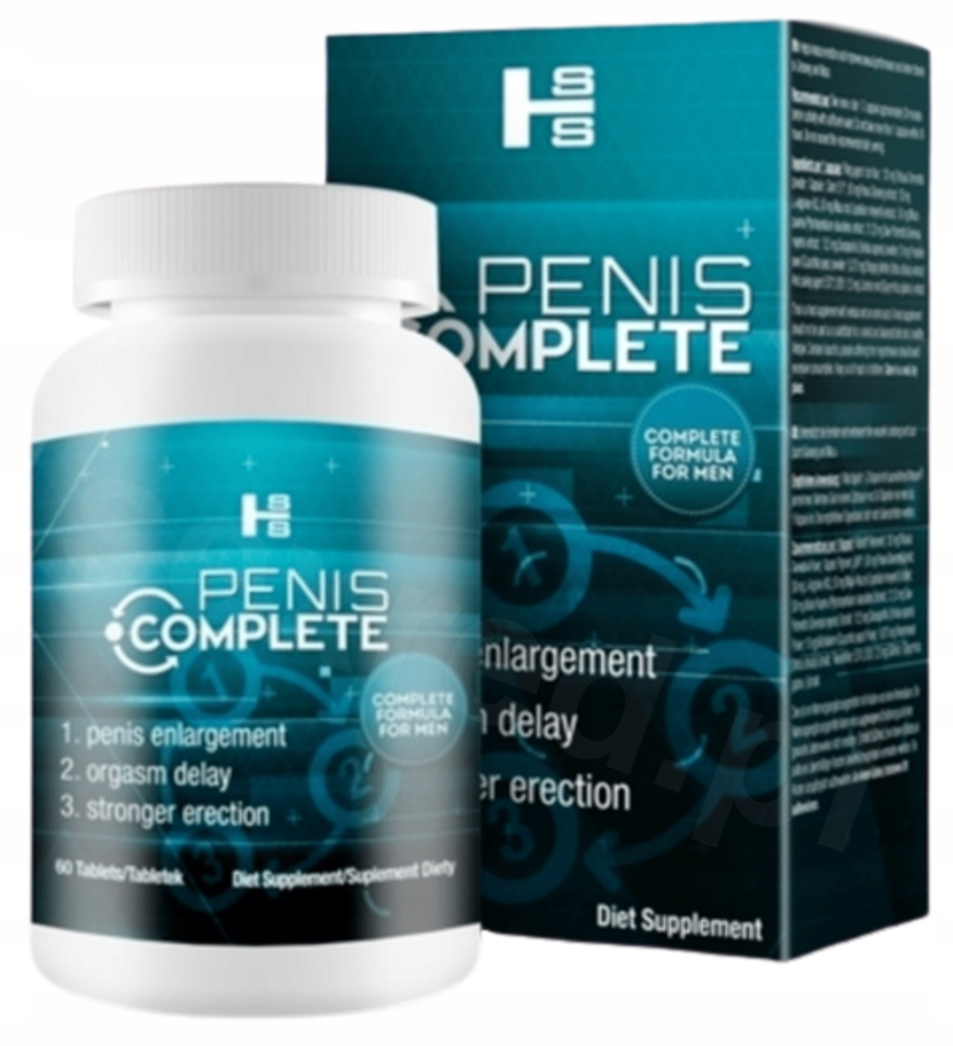 Penis Complete Zvětšení Silné Erekce Delší Sex Doplněk Stravy 60 Tablet
