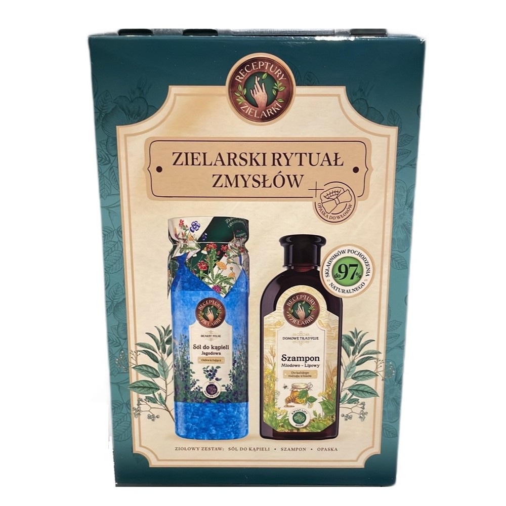 Zestawy Bylinná Sada Ritual Of The Senses: Medový A Lipový šAmpon Pro Všechny Typy Vlasů + Koupelová Sůl S Ovocem + Gumička Do Vlasů S Mašlí .