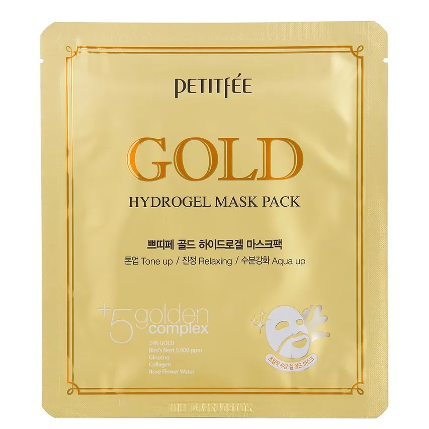 Gold Hydrogel Mask Pack Hydratační A Zklidňující Hydrogelová Maska Se Zlatem