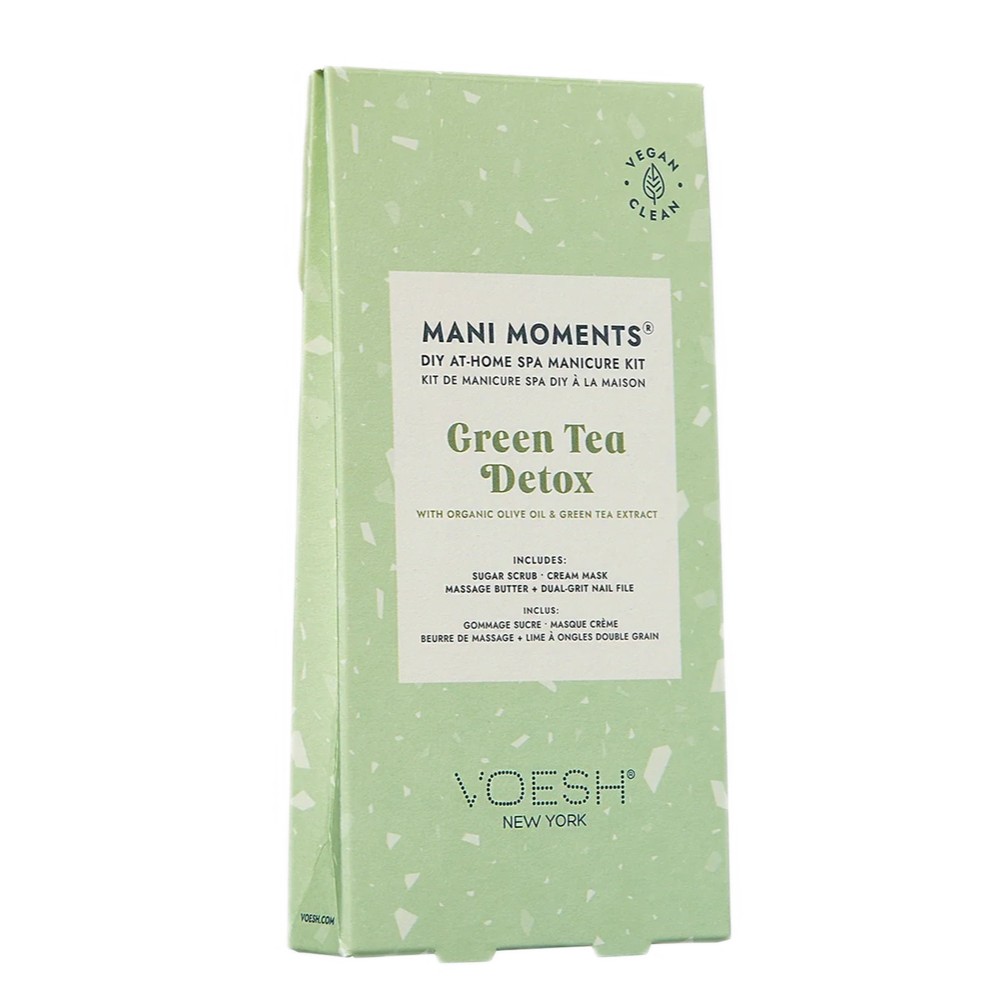 Mani Moments Súprava Manikúry Green Tea Detox V 3 Krokoch