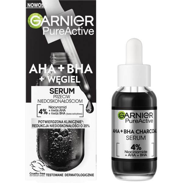 _Pure Aktivní Sérum Proti Nedokonalostem AHA + BHA + Carbon