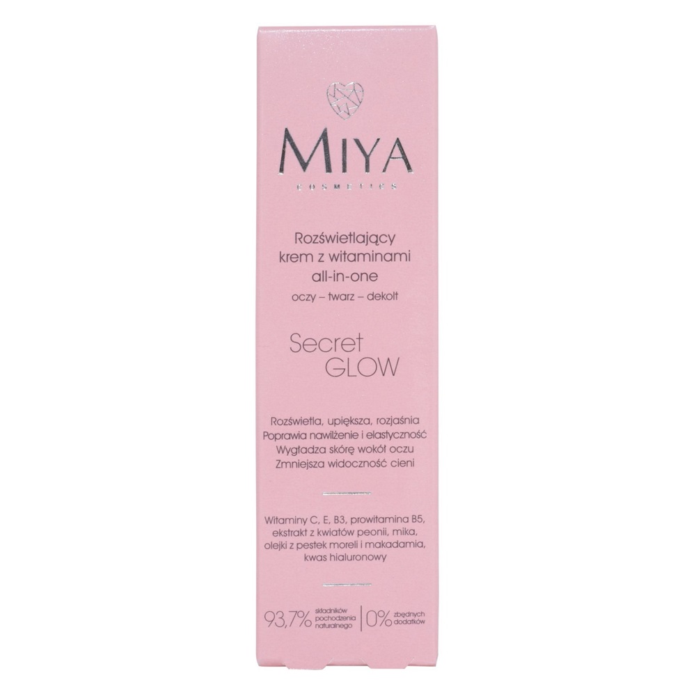 MIYA_Secret Glow Rozjasňující Krém S Vitamíny Oči Obličej Dekolt