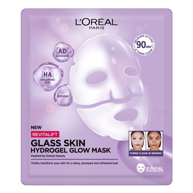 Revitalift Filler Glass Skin Rozjasňující A Hydratační Hydrogelová Maska