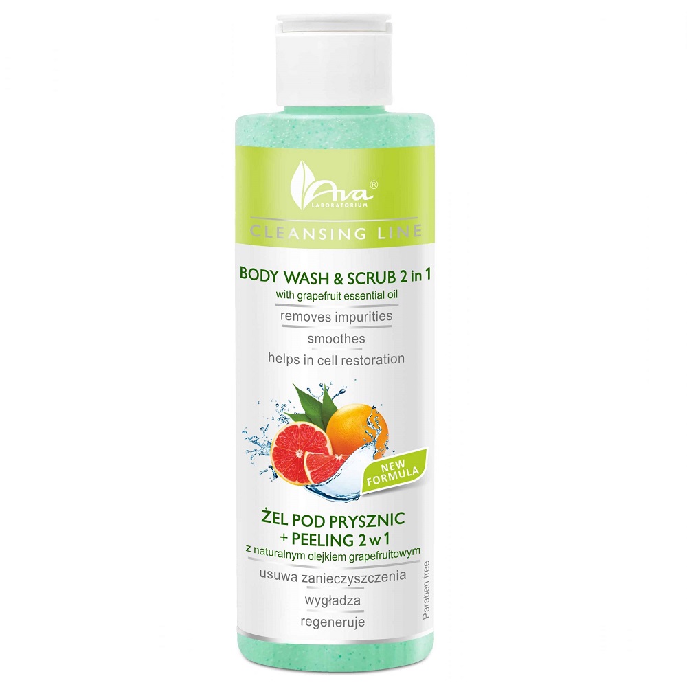 ČIsticí Sprchový Gel + Peeling 2v1 S Přírodním Grapefruitovým Olejem