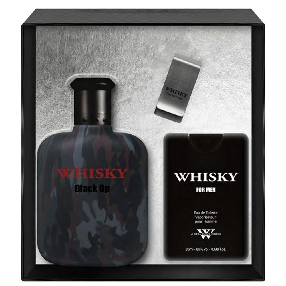 Whisky Black Op Set Ve Spreji + Ve Spreji + Klip Na Poznámky 100 ml