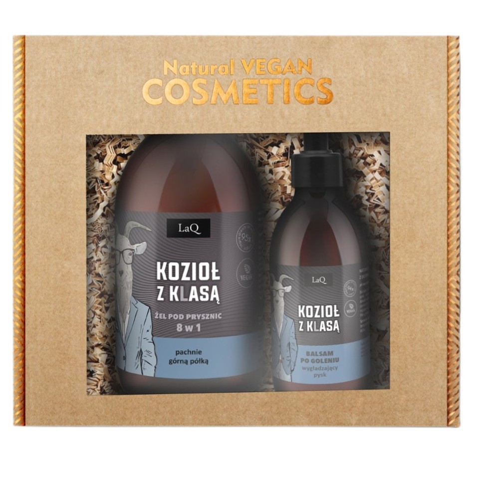 Kozioł Z Klasą Czarny Mat Sprchový Gel Goat With Class Set + Balzám Po Holení