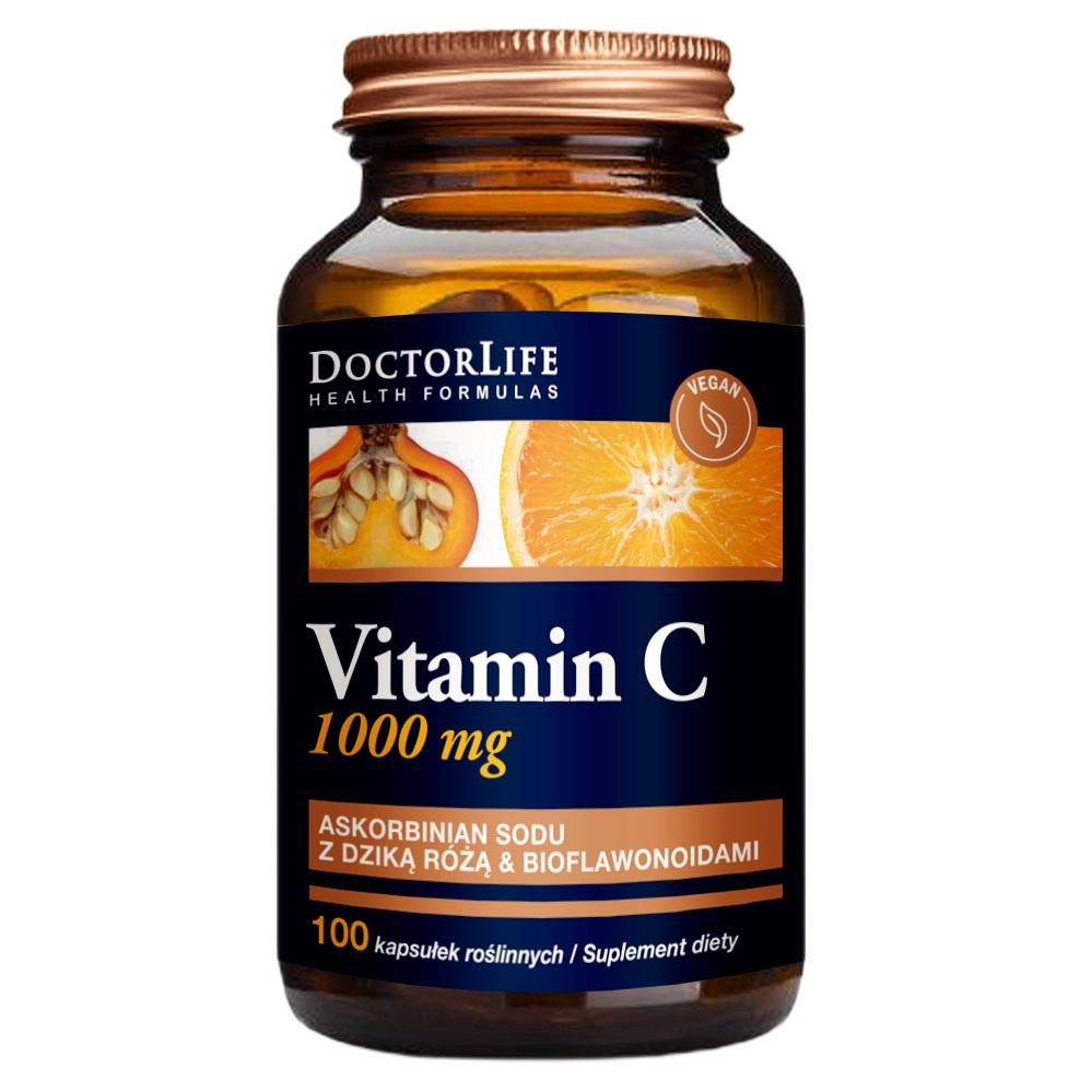 Vitamin C Pufrovaný Vitamin C Doplněk Stravy Divoká Růže A Bioflavonoid 100 Kapslí