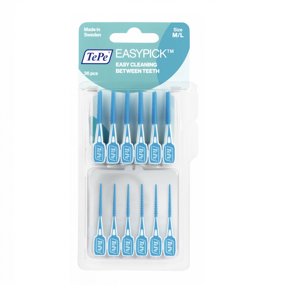 EasyPick Mezizubní Kartáčky/Zubní Párátka S Pouzdrem M/L Modrá