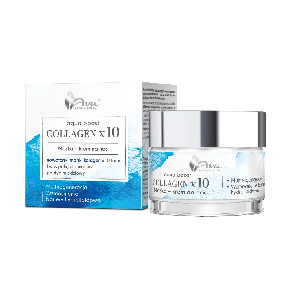 Aqua Boost Collagen X10 Noční Krémová Maska 50 ml
