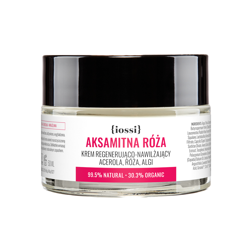 Velvet Rose Regenerační A Hydratační Krém Na Obličej Acerola & Růže & řAsy