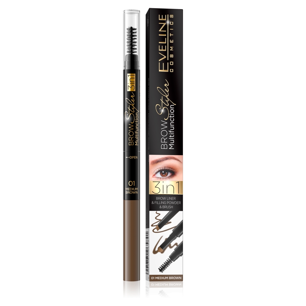 Multifunkčná Komoda 3v1 Brow Styler 01 Stredne Hnedá