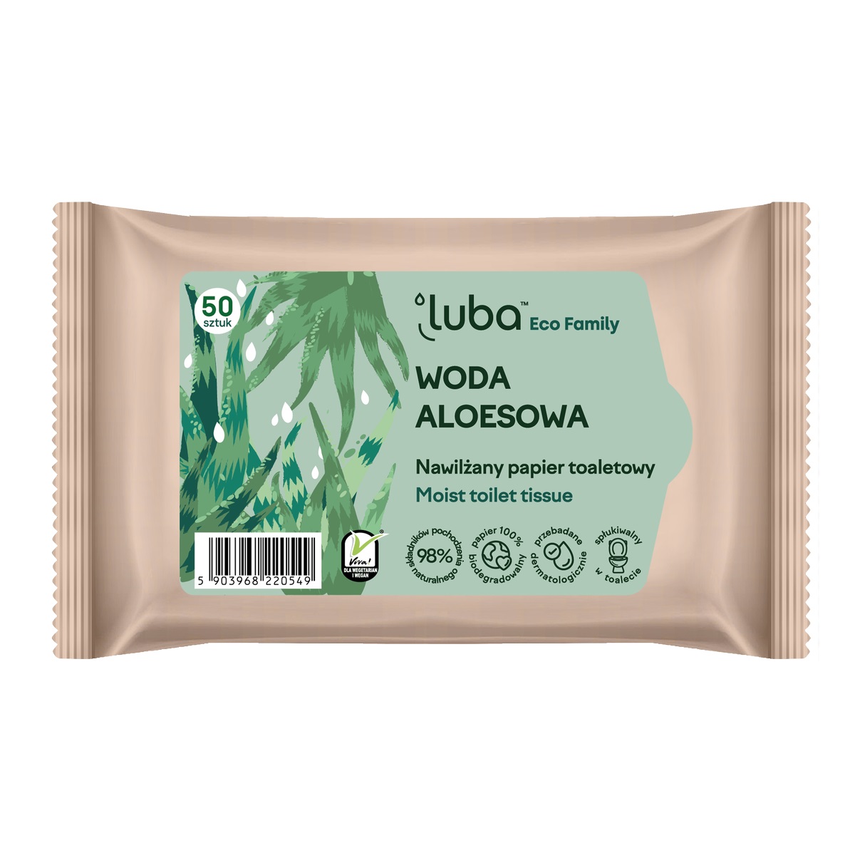 Eco Family Vlhčený Toaletní Papír S Vodou Z Aloe .