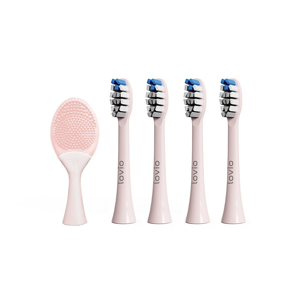 Końcówki Do Szczoteczki śRednia Twardość LVTB124PK-HM SonicProtect PRO Středně Tvrdé šPičky Zubních Kartáčků Růžové LVTB124PK-HM
