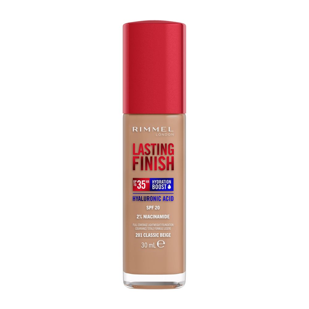 Lasting Finish 35H Vysoce Hydratační A Dlouhotrvající Podkladová Báze S SPF20 201 Classic Beige