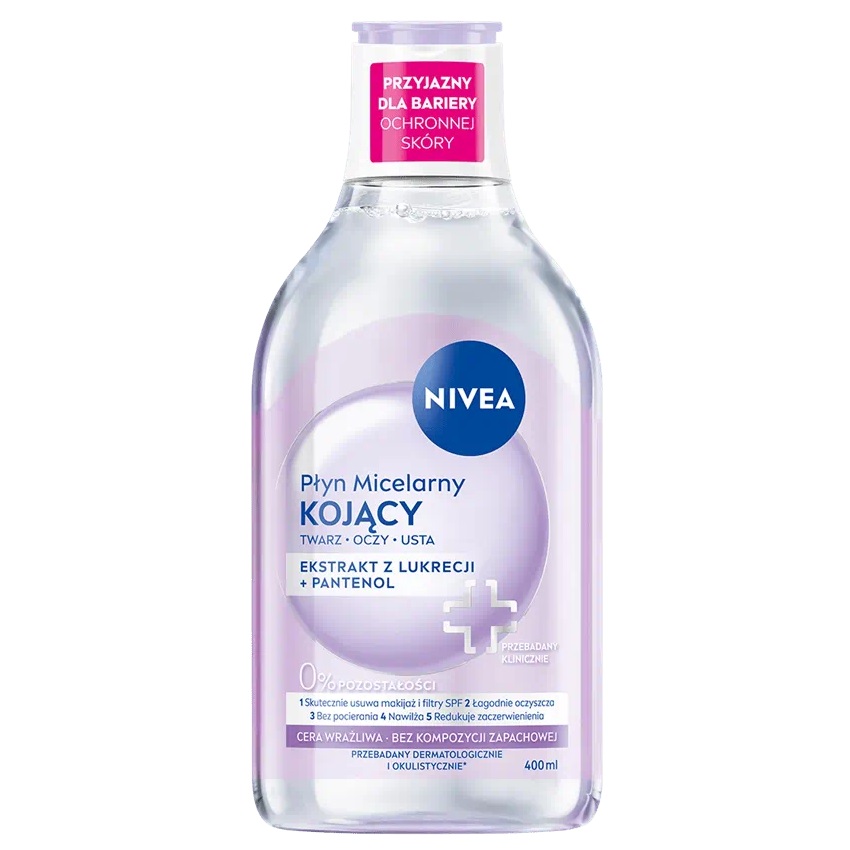 MicellAir Upokojujúca Micelárna Voda Pre Citlivú A Hypersenzitívnu Pleť 400 Ml