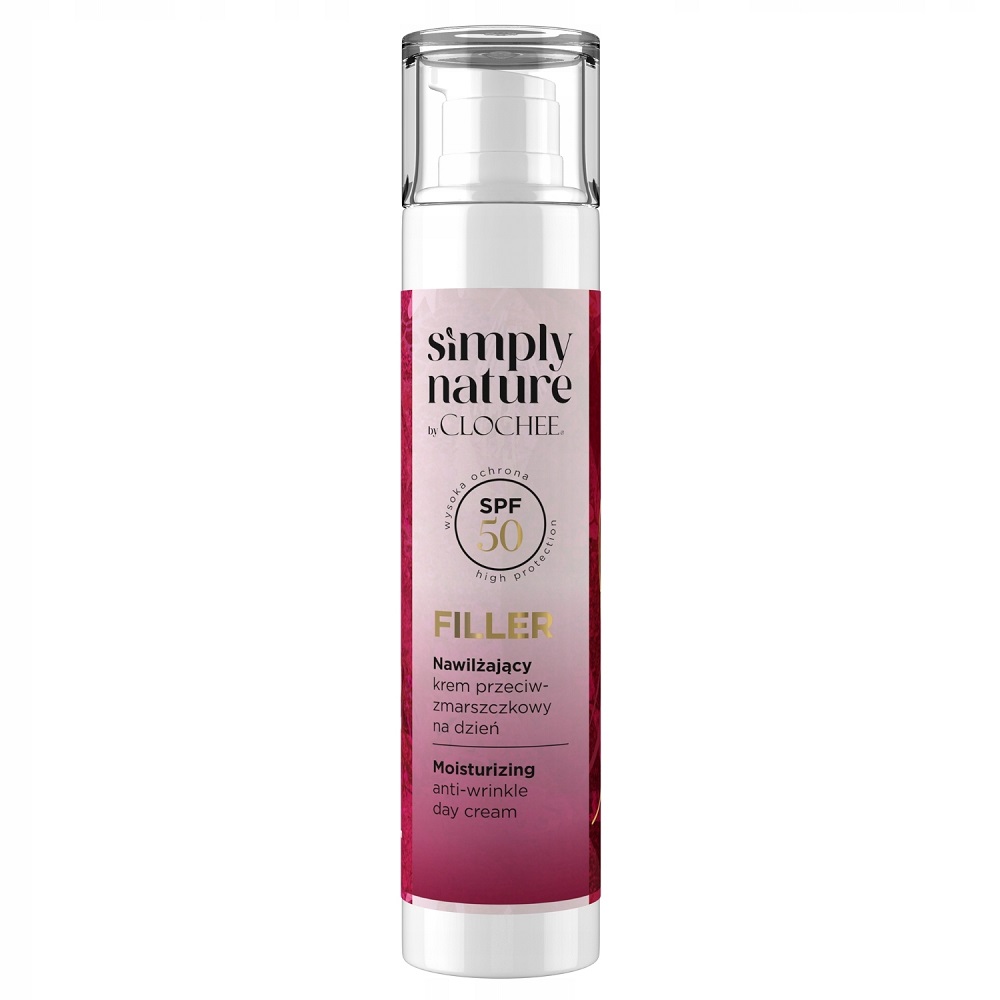 Simply Nature By Clochee Filler Simply Nature Hydratační Denní Krém Proti Vráskám SPF50…