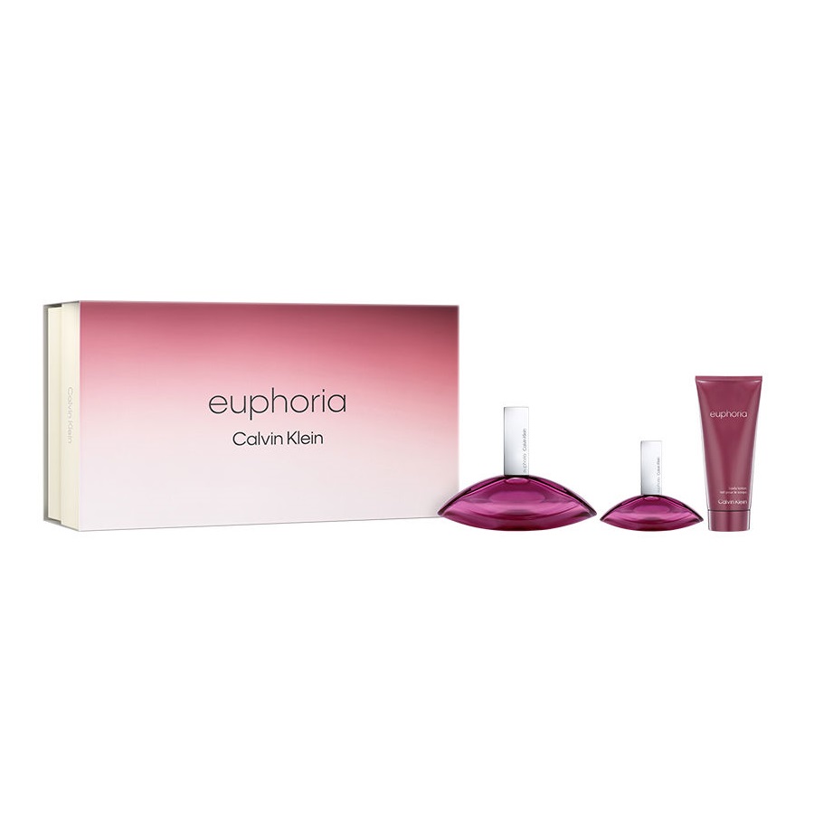 Euphoria Sada: Parfémová Voda Ve Spreji + Parfémová Voda Ve Spreji + Tělový Balzám