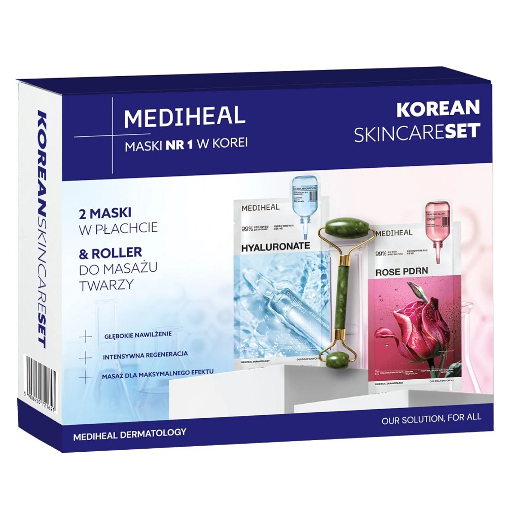 Korean Skincare Set Sada Pleťových Masek + Masážní Váleček Na Obličej