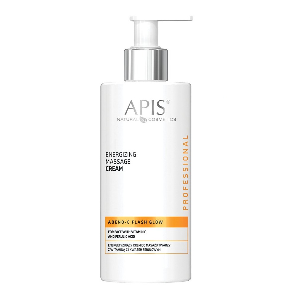 Adeno-C Flash Glow Krém Na Masáž Obličeje S Vitamínem C A Kyselinou Ferulovou 300 ml