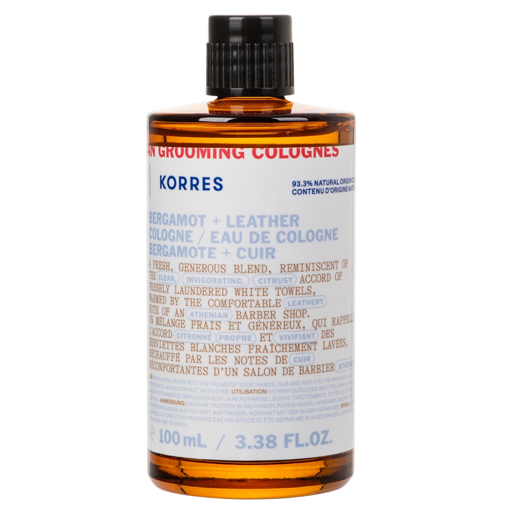 Athenian Grooming Bergamot + Leather Kolínska Voda 100ml