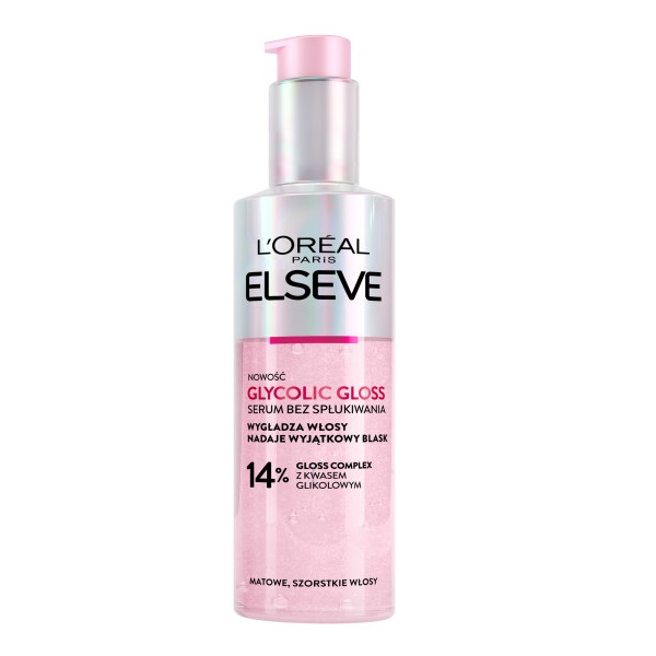 Elseve Glycolic Gloss Bezoplachové Sérum Pro Drsné A Matné Vlasy 150 ml