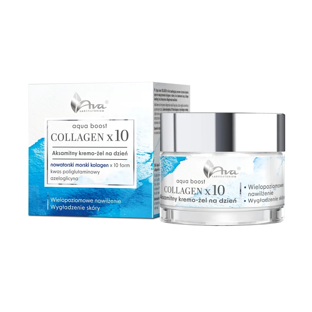 Aqua Boost Collagen X10 Sametový Krémový Gel Na Den 50 ml