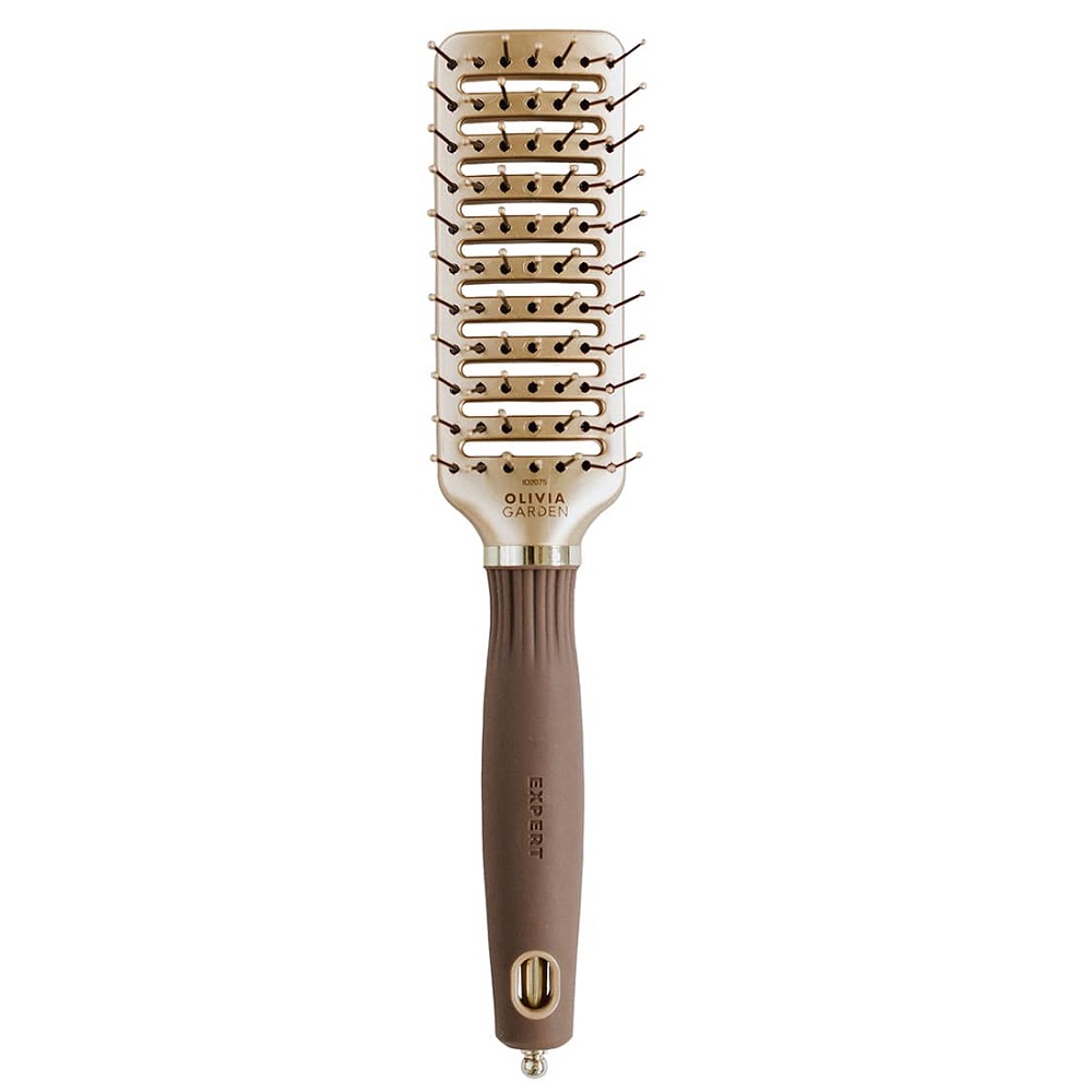 Kartáč Na Vlasy Expert Style Vent S Nylonovými šTětinami Gold&Brown
