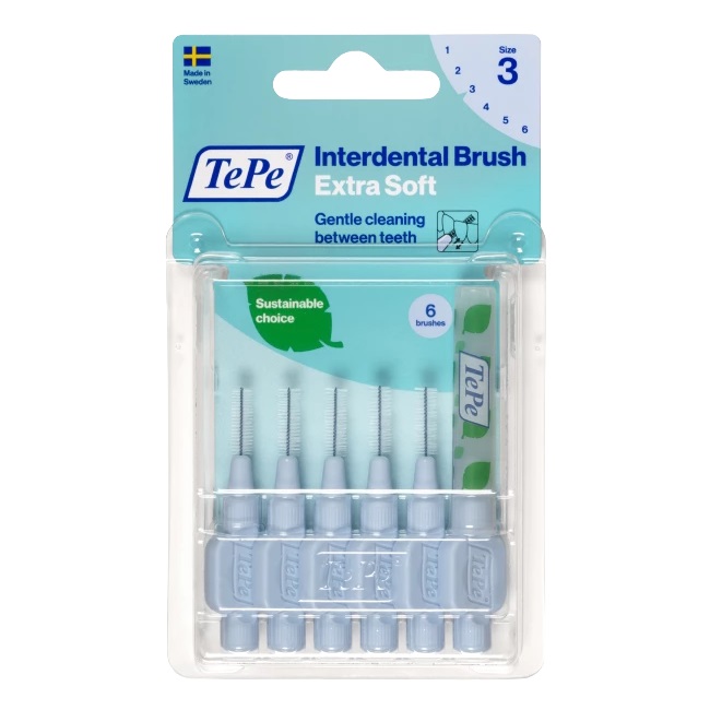 Extra Měkké Mezizubní Kartáčky 0,6 Mm Světle Modré