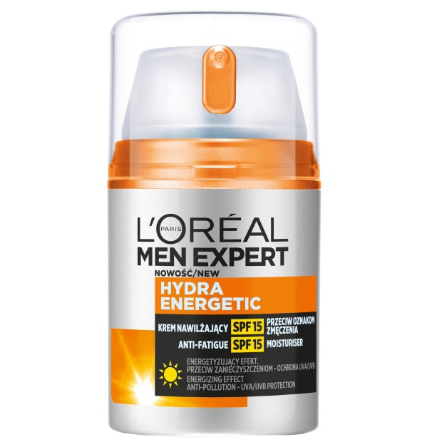 L'Oreal Paris, Hydratační Krém Pro Muže Expert Hydra Energetic Proti Známkám úNavy SPF15