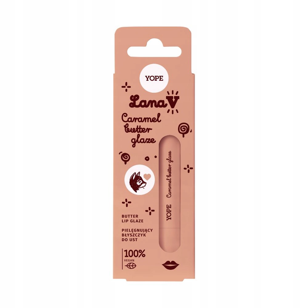 Lana V Caramel Butter Lip Glaze Lana V Lip Glaze – Pečující Lesk Na Rty Caramel Butter
