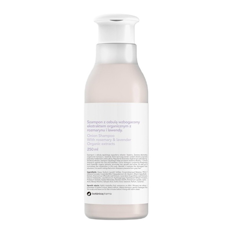 Shampoo Cibulový šAmpon Obohacený O Organický Rozmarýn A Levandulový Extrakt