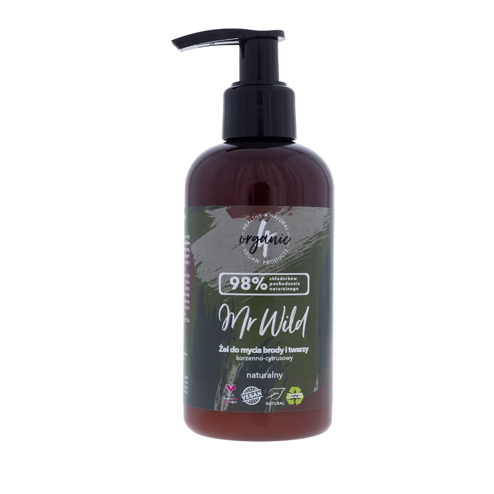 Mr Wild Kořeněně-citrusový Mycí Gel Na Vousy A Obličej