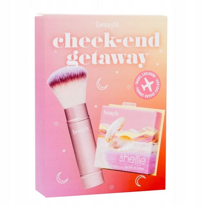 Cheek-End Getaway Sada Jemné Pudrové Tvářenky + Multifunkční šTětec Na