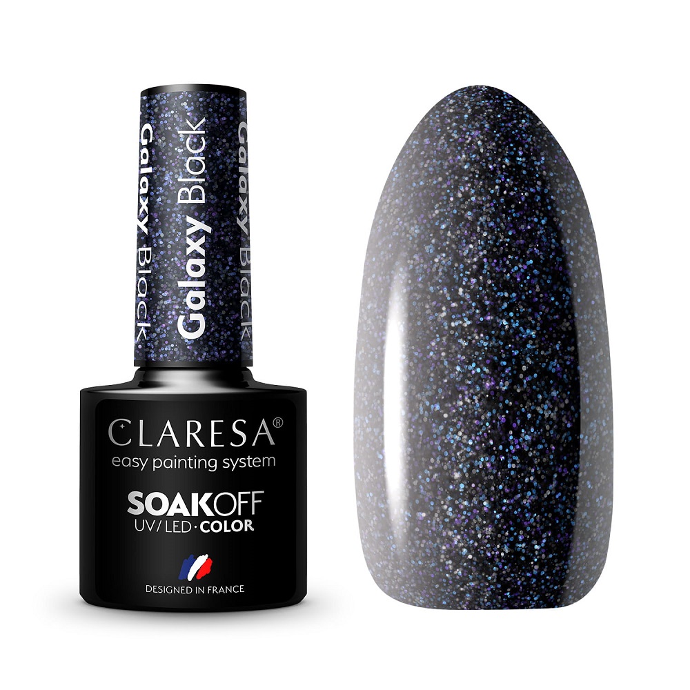 Soak Off UV/LED Galaxy Soak Off UV/LED Hybridní Lak Galaxy Black 5 g