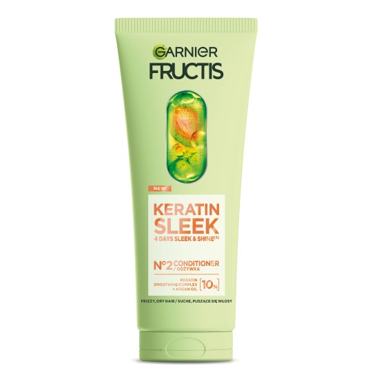 Fructis Keratin Sleek Kondicionér Pro Suché A Krepaté Vlasy 200 ml