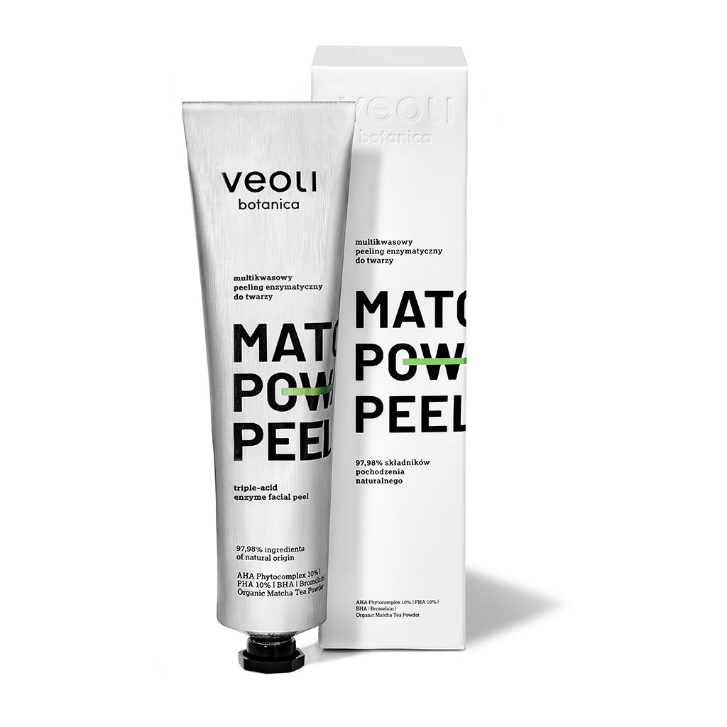 Matcha Power Peel Multikyselinový Enzymový Peeling Na Obličej